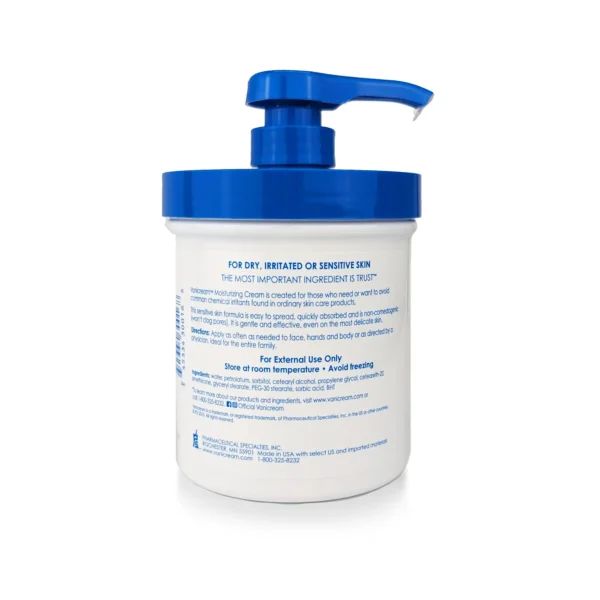 Vanicream Moisturizing Cream 1lb Jar with Pump - Image 2