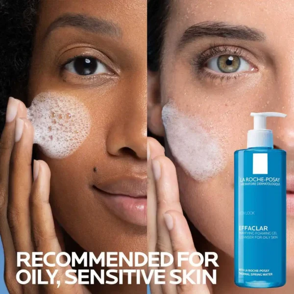 La Roche-Posay Effaclar Gel Facial Wash for Oily Skin - Image 3