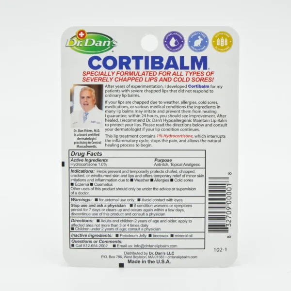 Dr. Dan's CortiBalm Lip Balm - Image 2